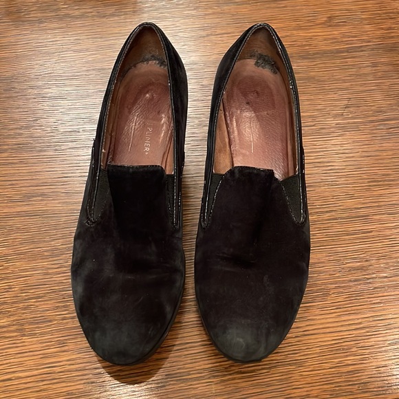 Donald J. Pliner Melia Black Suede Wedge Heels - Picture 3 of 9